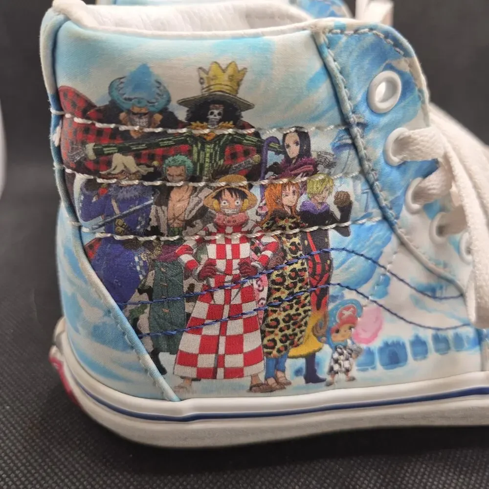 Vans X One Piece SK8 HI Sneakers 'Punk Hazard' VN0007NS448 Kids Size 2.5